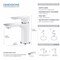 Kibi Tender Single Handle Bathroom Vanity Sink Faucet with Pop Up Drain C-KBF1019CW-KPW100CH - alternate 9